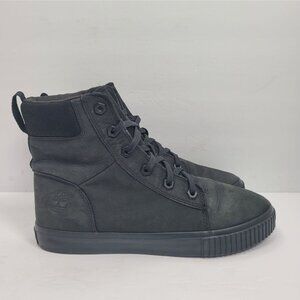 Timberland Skyla Bay Women's Black Leather High-Top Sneakers A57118 US Size 7.5